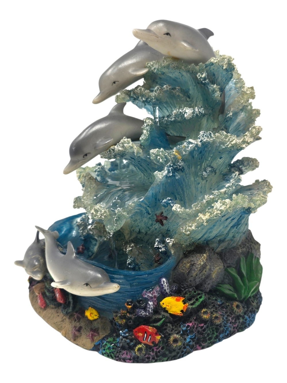 Vintage Tabletop Dolphin Musical Fountain